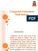 Congental Abdominal Wall Defects