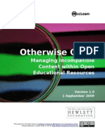 Otherwise Open: Managing Incompatible Content Within Open Educational Resources