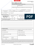 Statutory Declaration of Common-Law Union