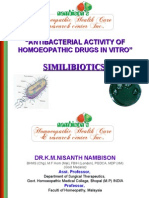 Homeopathic Antibacterials in Laboratory: Similibiotics