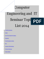 Computer Engineering and IT Seminar Topics