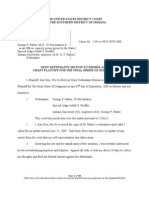 Sept 9, 2009: Deny Defendants Motion To Dismiss & Grant The FOJ in Favor For The Plaintiff 9-9-2009