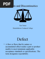 Defects and Discontinuities: Tim Turner Elizabethtown Technical College