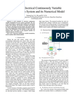 A Novel Electrical Continuously Variable Transmission System and Its Numerical Model