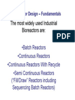 Bioreactor Design Fundamentals