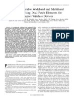 A Reconfigurable Wideband and Multiband Antenna Using Dual-Patch Elements For Compact Wireless Devices