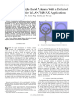 Miniaturized Triple-Band Antenna With A Defected Ground Plane For Wlan/Wimax Applications