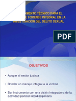 Reglamento Tecnico para El Abordaje Forense Integral en La Investigacion Del Delito Sexual 2012