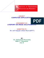 Computer Applications: Mr. Arif Hassan (HOD MCA DEPTT)