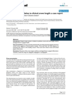 Cases Journal: Gingival Health in Relation To Clinical Crown Length: A Case Report