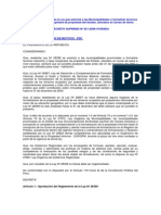 Aprueban Reglamento de La Ley Que Autoriza A Las Municipalidades A Formalizar Terrenos Ribereños y Fajas Marginales de Propiedad Del Estado