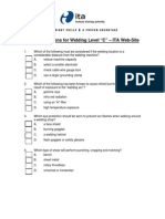 Welding Level C Practice Exam