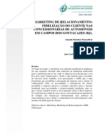 Marketing de Relacionamento Fidelização Do Cliente Nas Concessionárias de Automóveis em Campos Dos Goytacazes