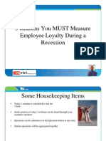 5 Reasons You MUST Measure Employee Loyalty During A Recession