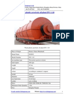 Waste Plastic Pyrolysis Oil Plant DY-1-10