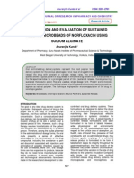 Preparation and Evaluation of Sustained Release Microbeads of Norfloxacin Using Sodium Alginate