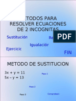 Metodos para Resolver Ecuaciones