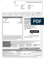 Your Reliance Communications Bill: Summary of Current Charges Amount (RS.) 1. Monthly Rental 750.00 2. Taxes 92.70