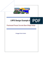 LRFD Design Example Nº1. Prestressed Prescast Concrete Beam Bridge Design (MATLAB)