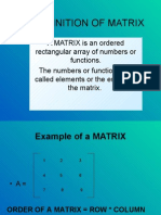 Presentation On Matrices