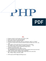 PHP Notes