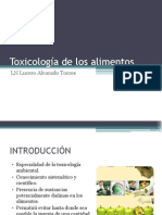 Introducción. Toxicología de Los Alimentos