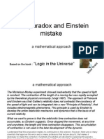 Twin Paradox and Einstein Mistake, A Mathematical Approach