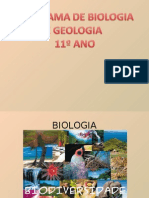 Apresentação Do Programa de BIO-GEO 11ºano