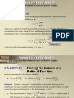 Rational Functions: Rational Functions Are Quotients of Polynomial Functions. This Means That