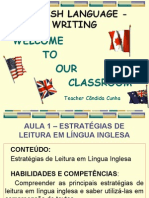 Técnica de Leitura de Textos em Inglês - 1 Aula