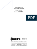 Brookfield Dv-Ii+ Pro Programmable Viscometer: Operating Instructions Manual No