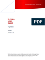 Eloqua User Guide - Creating and Using Forms