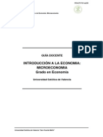 Introducción A La Economía - Microeconomía - Silabo - Universidad Catolica de Valencia