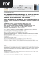 Toxoplasmosis Congénita. Guía Colombiana de Infectología. 2012