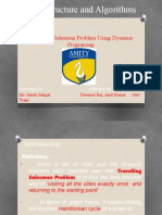 Data Structure and Algorithms: Travelling Salesman Problem Using Dynamic Programing