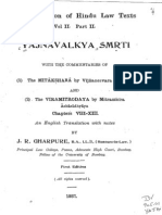 YDh.1.Mitaksara - Tr.gharpure - Pt2mitāk Arā of Vijñāneśvara On Yājñavalkya-Dharmaśāstra, PT 2 of Gharpure's Translation.