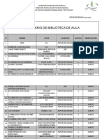 Inventario de Biblioteca de Aula