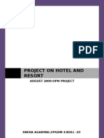 Project On Resort Cum Hotel