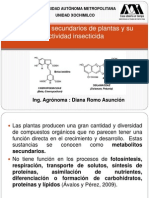 Metabolitos Secundarios de Plantas y Su Actividad Insecticida