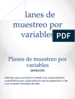 Planes de Muestreo Por Variables