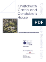 Conservation Management Plan For Christchurch Castle, Dorset, UK