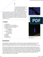 Corona Discharge - Wikipedia, The Free Encyclopedia