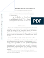 A Characterization of Inner Product Spaces