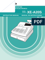 XE-A20S: Electronic Cash Register Caja Registradora Electronica