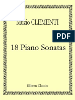 Muzio Clementi 18 Piano Sonatas Edited by Ignaz Mo 74791 1