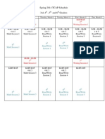 Spring 2014 TCAP Schedule March Without Accom