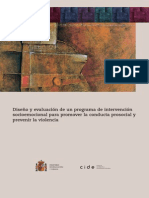 Diseño y Evaluación de Un Programa de Intervención Socioemocional