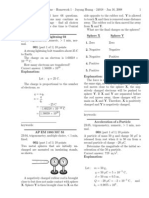 Electricity Homework Solutions