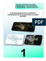 Plan Regulador de Rutas Urbanas e Interurbanas de Pasajeros para La Ciudad de Piura