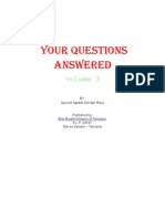 Sayyid Saeed Akhtar Rizvi - Your Questions Answered - Volume III